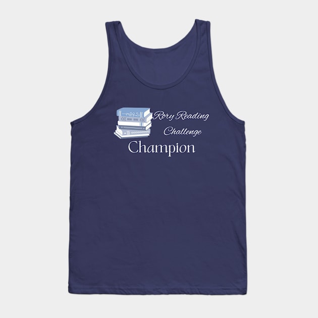 Rory Reading Challenge Champion- Light Book Design Tank Top by Gilmore Book Club